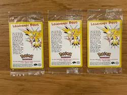POKEMON SEALED ALL 3 Movie Promo Legendary Birds Moltres Articuno Zapdos WOTC - Image 1