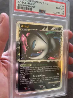 ABSOL PSA 8 2010 POKEMON HEARTGOLD & SOULSILVER HG SS TRIUMPHANT #91/102 HOLO - Image 3