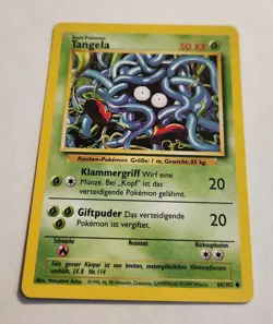 Pokemon TCG Tangela Base Set German 1st Edition (Tangela) #66/102 - Image 1