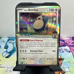 Hop's Snorlax Pokemon TCG SV09 #184 Black Star Promo - Image 1