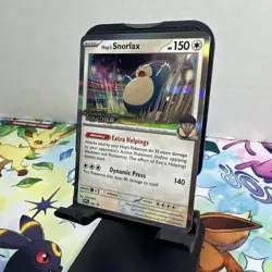 Hop's Snorlax Pokemon TCG SV09 #184 Black Star Promo - Image 3