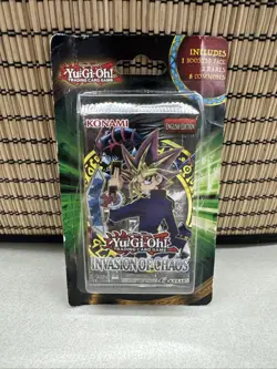 Konami Yu-Gi-Oh Invasion Of Chaos Booster Pack With 2 Rares 8 Commons 728192490040 - Image 1