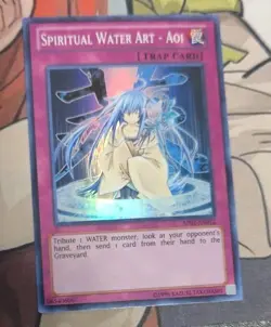 Yu-Gi-Oh! Spiritual Water Art - Aoi AP02-EN012 Super Rare - NM - Image 1