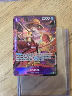 One Piece Shanks Alt Art OP13-065 R Carrying on His Will English. Alt Art - Image 1