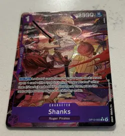 Shanks (Alternate Art) OP13-065 English R Carrying On His Will One Piece - Image 2