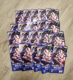 LOT of (20) OP-14 Sleeved Booster Packs Of One Piece TCG The Azure Sea's Seven - Image 1