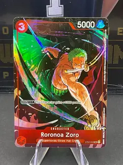 One Piece TCG Roronoa Zoro (Gift Collection 2023) ALT ART ST01-013 Promo - Image 1