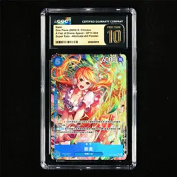 CGC 10 Pristine 2025 One Piece CHN Nami OP11-054 SR (Alt Art Parallel) - Image 2