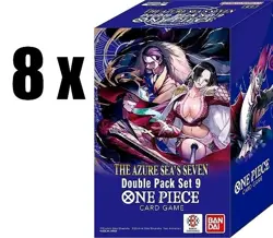 One Piece TCG Sealed Display 8x DOUBLE PACK VOL 9 DP05 DP-05 DP9 - ENG ENGLISH - Image 1