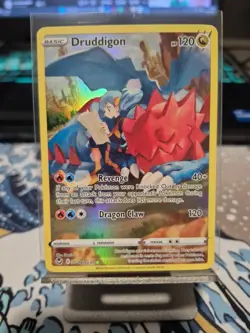 Pokemon TCG Druddigon Swsh12 Silver Tempest Trainer Gallery Holo Card TG09/TG30 - Image 1
