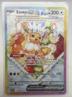 Pokemon TCG Eevee EX 174 Prismatic Evolutions SPC Promo Card (NM Condition) - Image 1