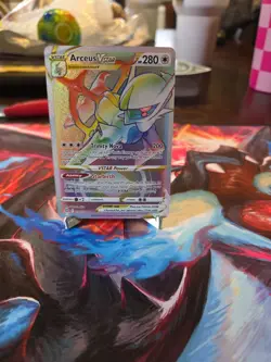 Arceus VSTAR 176/172 Secret Rainbow Rare Pokemon Card - Image 1