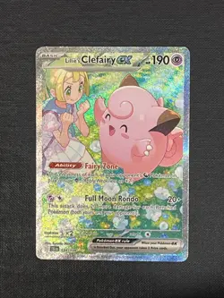 Pokemon TCG Lillie's Clefairy EX Journey Together Sir Card 184/159 Pokemon - Image 1