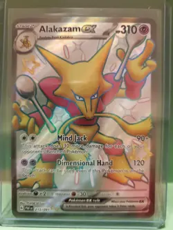 Pokemon Card | 215/091 Alakazam EX Shiny Ultra Rare - SV: Paldean Fates (PAF) - Image 1