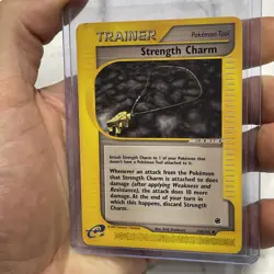 Strength Charm 150/165 Uncommon Expedition Pokemon Card 2002 WOTC E Reader MP+ - Image 2