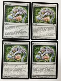 Magic The Gathering MTG Timesifter X4 Rare Artifact Regular Commander Cards - Image 1