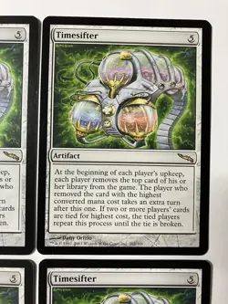 Magic The Gathering MTG Timesifter X4 Rare Artifact Regular Commander Cards - Image 3