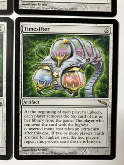 Magic The Gathering MTG Timesifter X4 Rare Artifact Regular Commander Cards - Image 4