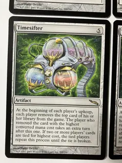 Magic The Gathering MTG Timesifter X4 Rare Artifact Regular Commander Cards - Image 5