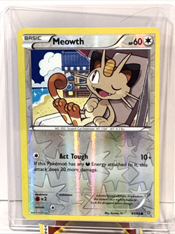 Meowth 61/98 Reverse Holo Pokemon TCG Ancient Origins Commn Card - Image 1