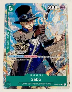 One Piece English 3rd Anniversary Ace & Sabo (3x) Cards 3 Brothers - Image 3
