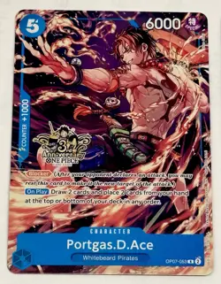 One Piece English 3rd Anniversary Ace & Sabo (3x) Cards 3 Brothers - Image 5