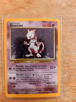 Mewtwo 10/102 Base Set Holo Rare Pokemon Card Nintendo Pokemon TCG - Image 1
