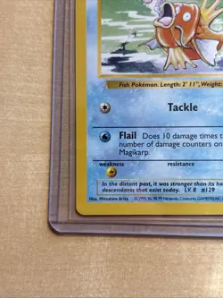 Pokemon TCG Magikarp Shadowless Card 35/102 1999 Base Set - Image 5