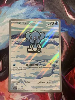 Cubchoo 109/086 IR (Illustration Rare) SV Black Bolt BLK - NM-M Pokemon Card - Image 1