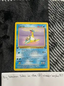 1999 1st (First) Edition Lapras Pokemon Card - Image 1