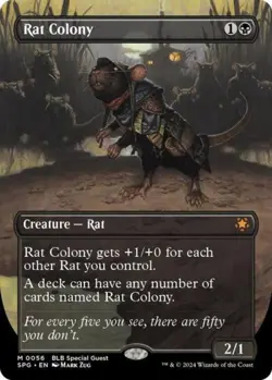 MTG English Rat Colony (Borderless) NM Normal Special Guests - Image 1