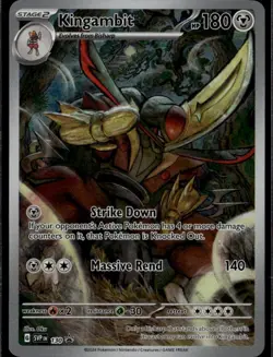 Kingambit Promo SV: Scarlet & Violet Promo Cards 130 Metal Pokemon Card - Image 1