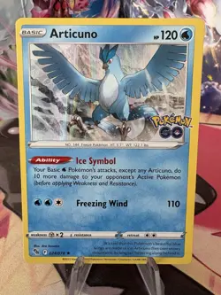 Pokemon Go Articuno Holo Rare Card TCG 24/78 NM Condition - Image 1
