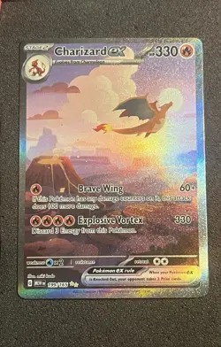 POKEMON CARD 2023 CHARIZARD EX FULL ART SIR 199/165 SCARLET & VIOLET 151 - Image 1