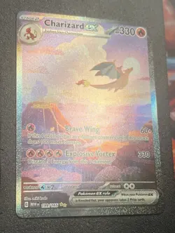 POKEMON CARD 2023 CHARIZARD EX FULL ART SIR 199/165 SCARLET & VIOLET 151 - Image 3