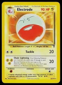 Pokemon Card - Electrode Legendary Collection 22/110 Rare - Image 1