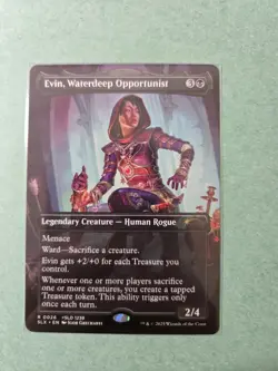 Evin, Waterdeep Opportunist - Spring Flourishes Promo - Borderless - NM - MTG - Image 1