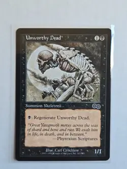 Urza's Saga - Unworthy Dead - LP - MTG Magic - Common - Creature - Image 1