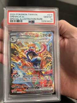 Pokemon Greninja ex 214/167 Sv06 Twilight Masquerade Holo Special Illustration . - Image 1