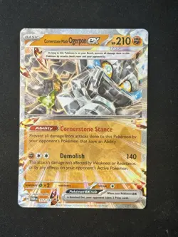 Cornerstone Mask Ogerpon ex - 112/167 - Pokemon Twilight Masquerade Rare NM - Image 1