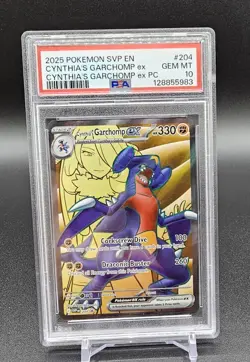 Cynthia's Garchomp ex Pokemon TCG Black Star Promo #204 PSA Gem Mint 10 - Image 1