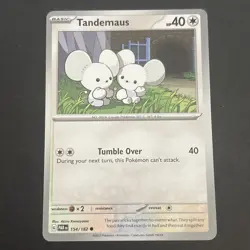 Tandemaus 154/182 Sv04: Paradox Rift Regular Pokemon TCG NM 2023 - Image 1