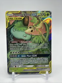 Pokemon TCG Venusaur & Snivy GX 1/236 Tag Team Cosmic Eclipse Near Mint (NM) - Image 1