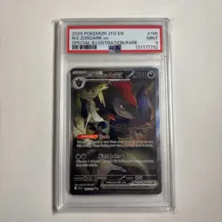 2025 POKEMON JOURNEY TOGETHER #185/159 N'S ZOROARK EX SPECIAL ILLUSTRATION PSA 9 - Image 1