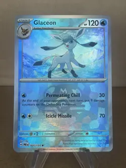 Pokemon Scarlet & Violet Prismatic Evolutions Glaceon #025/131 Master Ball - Image 1
