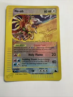 Pokemon TCG Ho-Oh Skyridge 149/144 Reverse Holo Crystal E-Reader Near Mint 2003 - Image 1