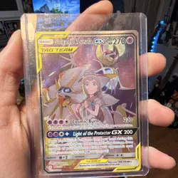 Pokemon Solgaleo & Lunala GX Full Art TAG TEAM Ultra Rare 216/236 Holo - Image 1