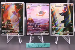 Pokemon 151 Charmander 168 Charmeleon 169 Charizard EX 199/165 Sequential - Image 1