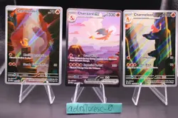 Pokemon 151 Charmander 168 Charmeleon 169 Charizard EX 199/165 Sequential - Image 3