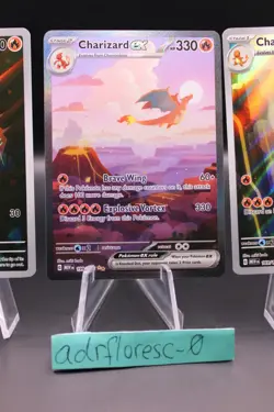 Pokemon 151 Charmander 168 Charmeleon 169 Charizard EX 199/165 Sequential - Image 5